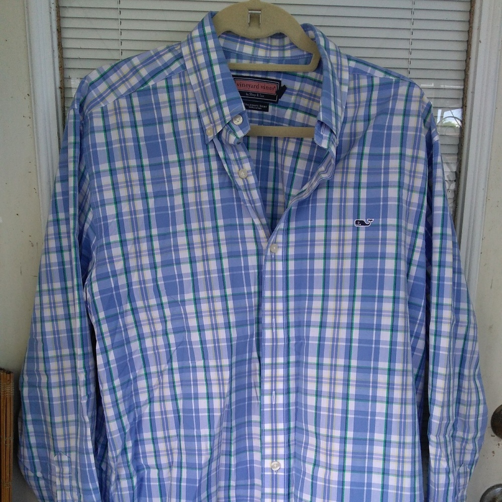 Vineyard Vine collegiate L/s shirt L